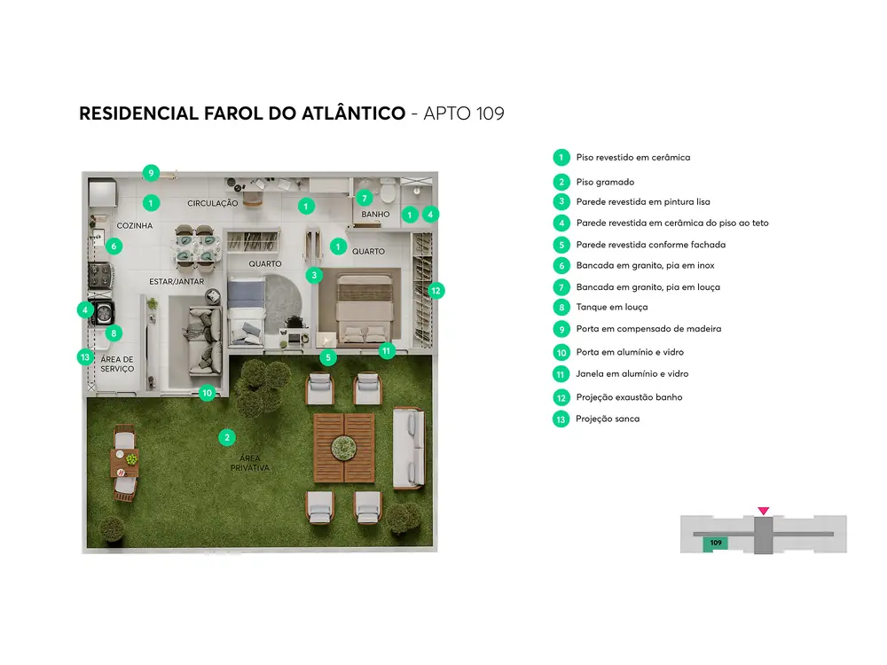Residencial Farol do Atlântico, foto 7