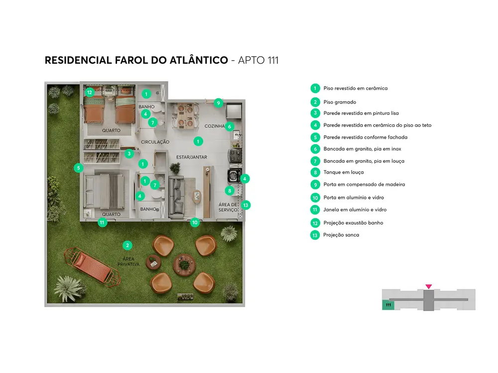 Residencial Farol do Atlântico, foto 8